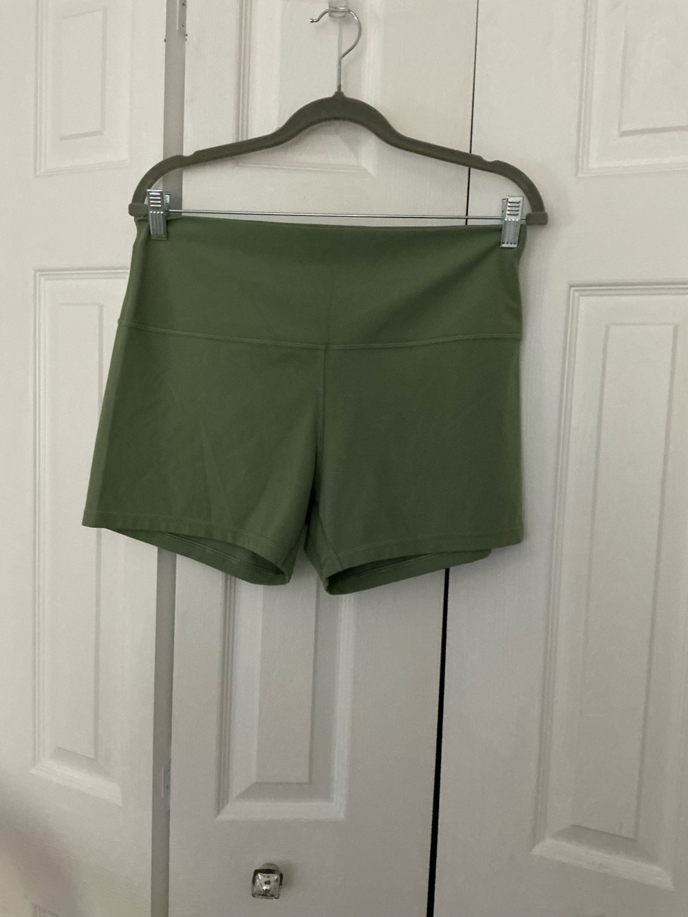 lululemon athletica Olive Green High-Rise Bike Shorts